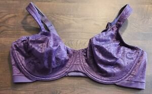 Mia Pricilla Purple Underwire Bra Size 40DD
